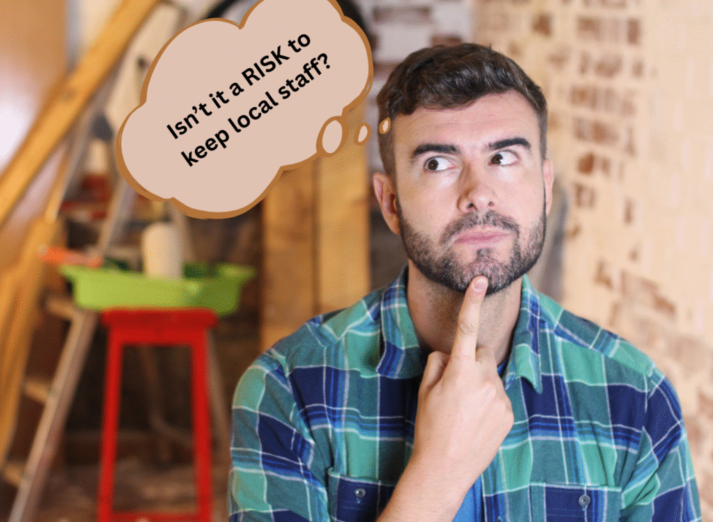 Risk factors for hiring local workers in your loved city