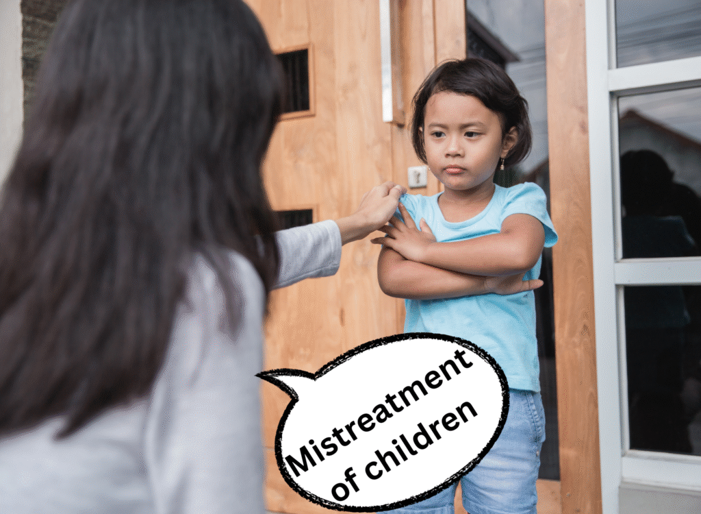  Untrained and unprofessional behavior of your child