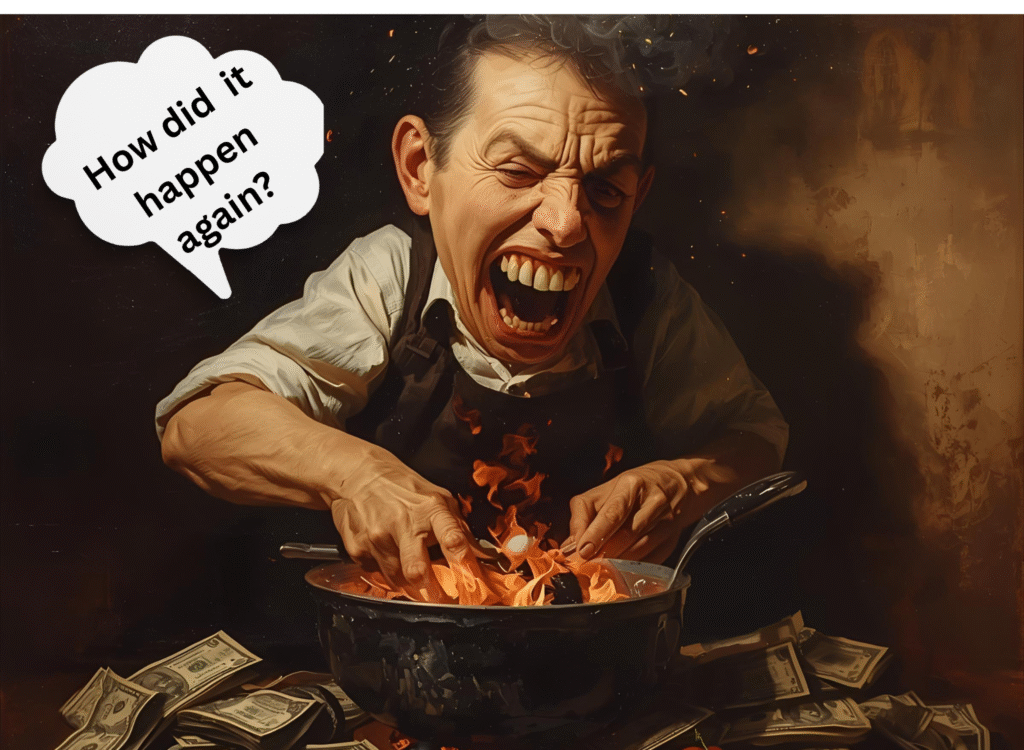 Financial, physical and emotional damage by untrained worker 